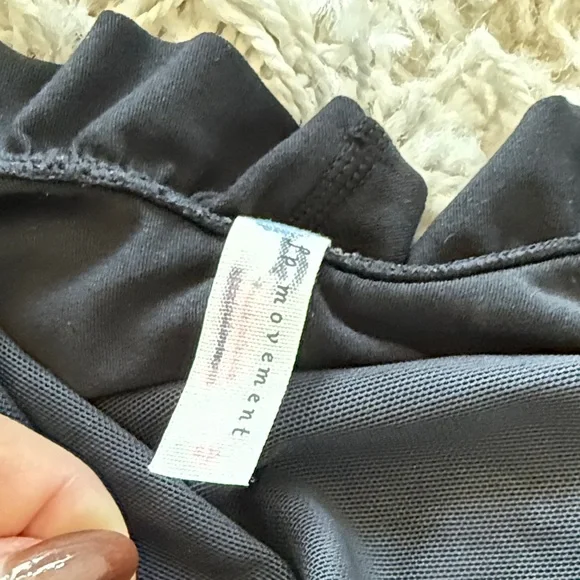 FP Movement by Free People Black Ruffle Love Me bodysuit - Picture 5 of 7